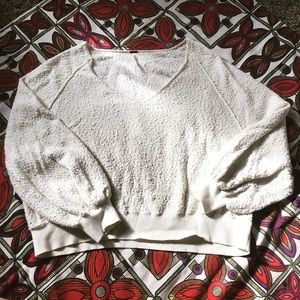 Free people cropped cream sweater